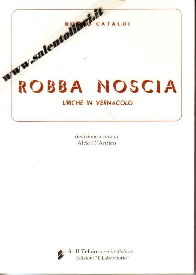 Immagine di Robba noscia. Liriche in vernacolo